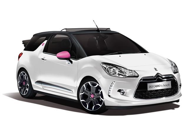 Polar white body and black roof for Citroen DS3 Cabrio DStyle by Benefit